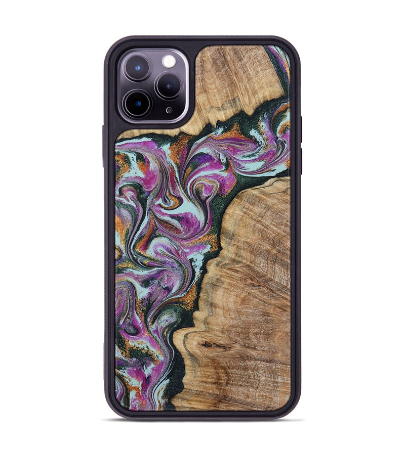 iPhone 11 Pro Max Wood Phone Case - Zion (Green, 799930)