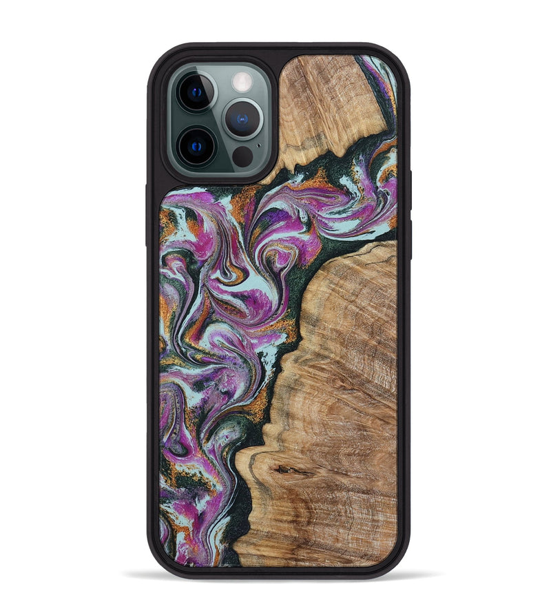 iPhone 12 Pro Max Wood Phone Case - Zion (Green, 799930)