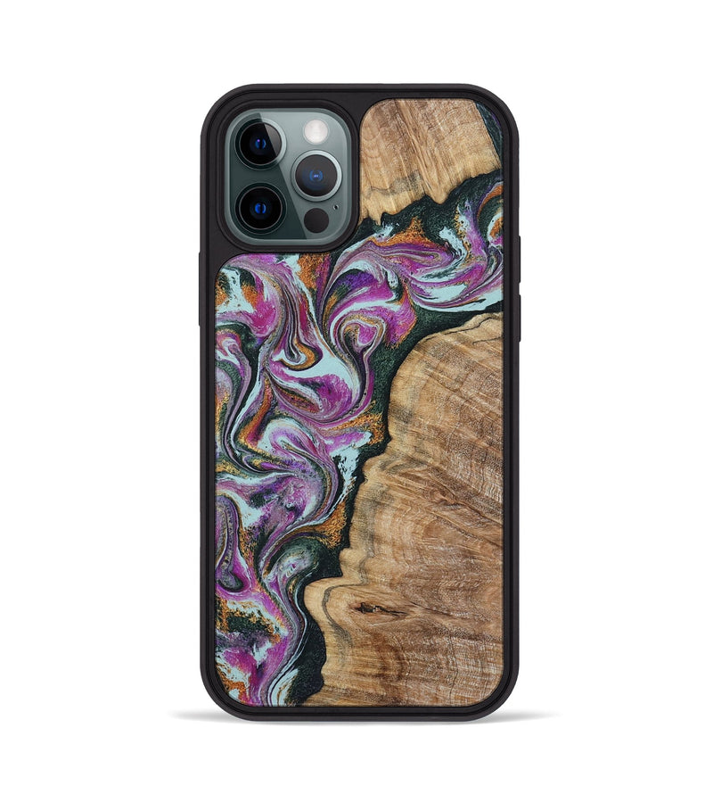 iPhone 12 Pro Wood Phone Case - Zion (Green, 799930)
