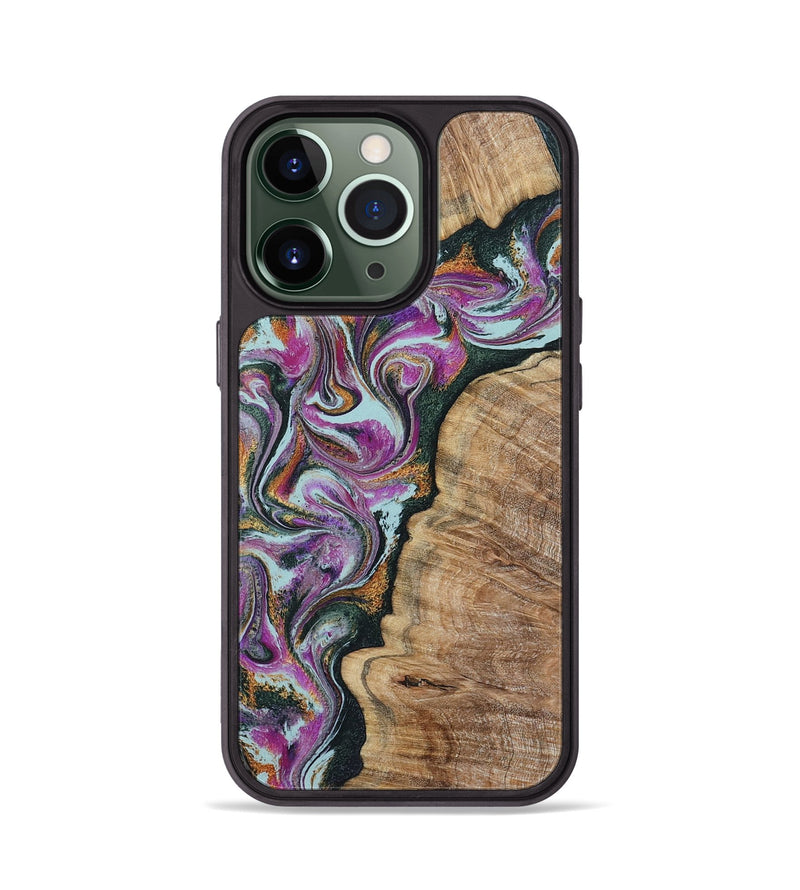 iPhone 13 Pro Wood Phone Case - Zion (Green, 799930)