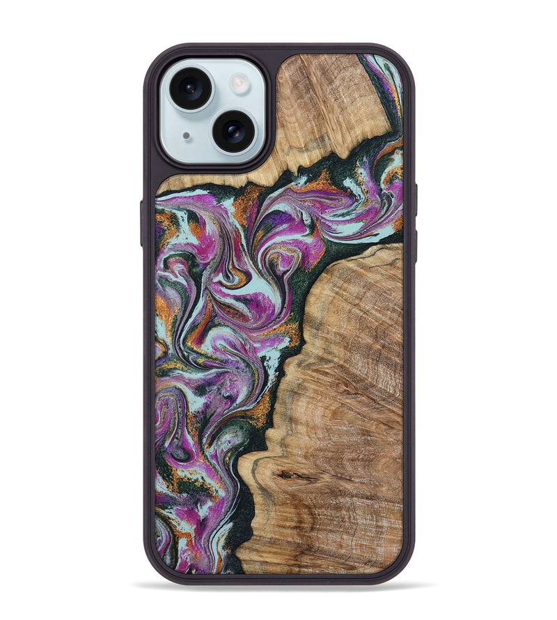 iPhone 15 Plus Wood Phone Case - Zion (Green, 799930)