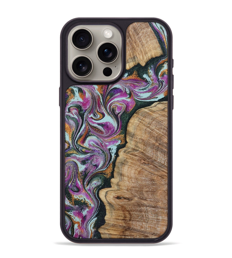 iPhone 15 Pro Max Wood Phone Case - Zion (Green, 799930)