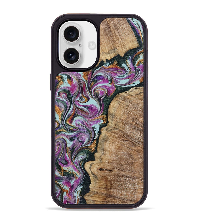 iPhone 16 Plus Wood Phone Case - Zion (Green, 799930)