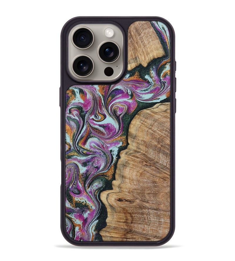 iPhone 16 Pro Max Wood Phone Case - Zion (Green, 799930)
