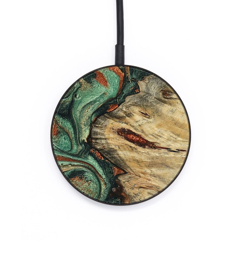Circle Wood Wireless Charger - Mavis (Green, 799931)