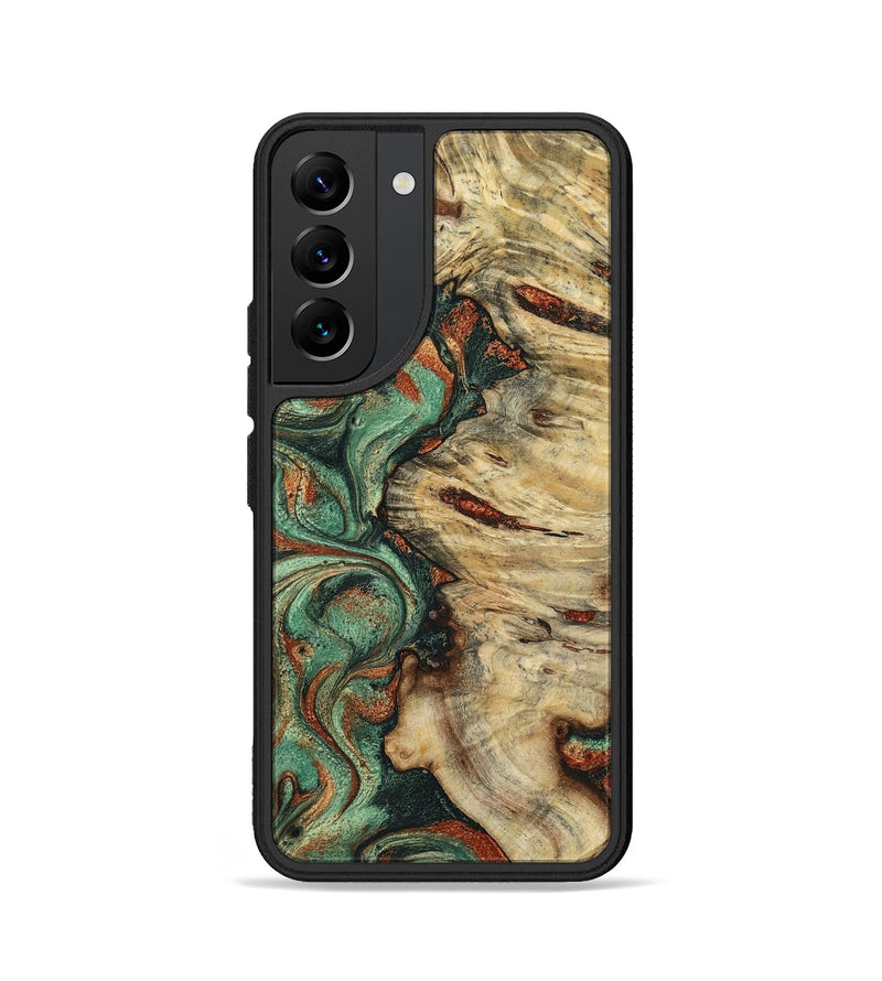 Galaxy S22 Wood Phone Case - Mavis (Green, 799931)