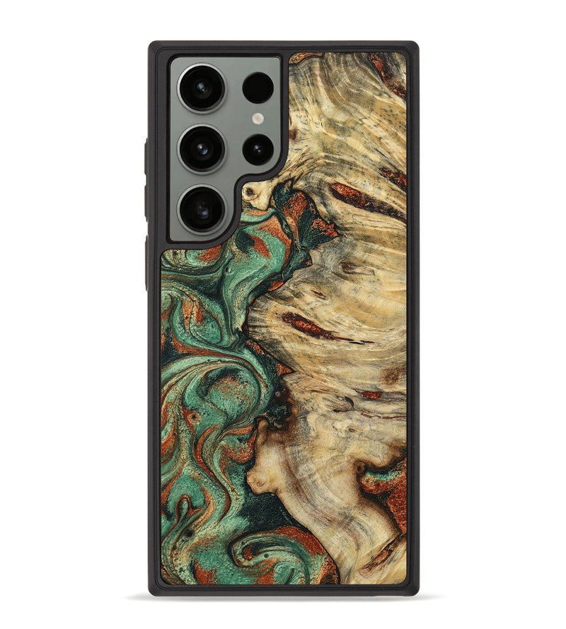 Galaxy S23 Ultra Wood Phone Case - Mavis (Green, 799931)