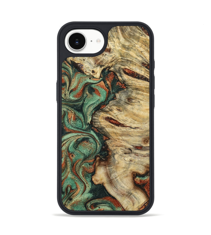 iPhone 16e Wood Phone Case - Mavis (Green, 799931)