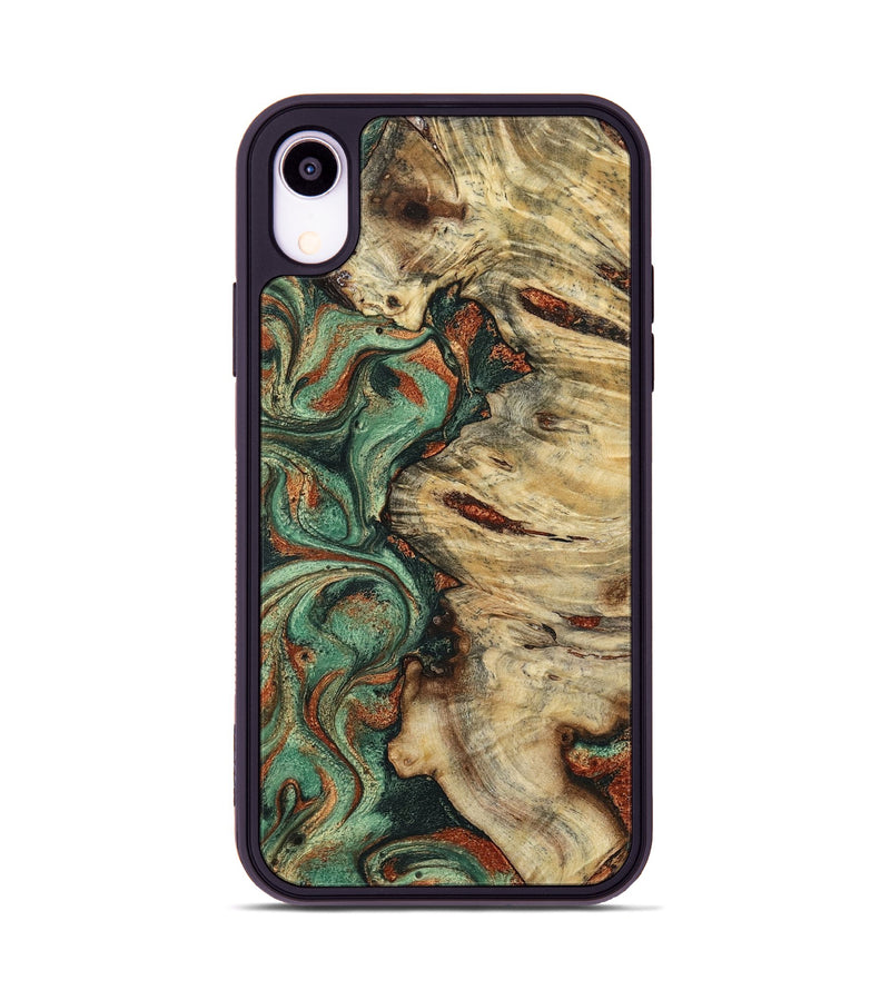 iPhone Xr Wood Phone Case - Mavis (Green, 799931)