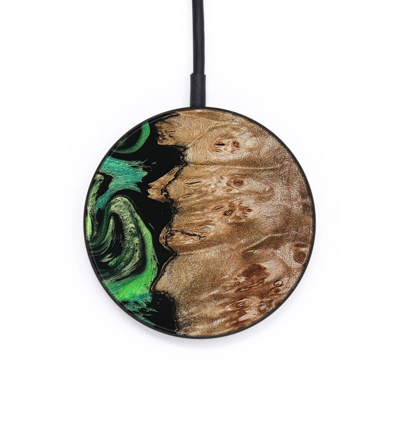 Circle Wood Wireless Charger - Anton (Green, 799932)