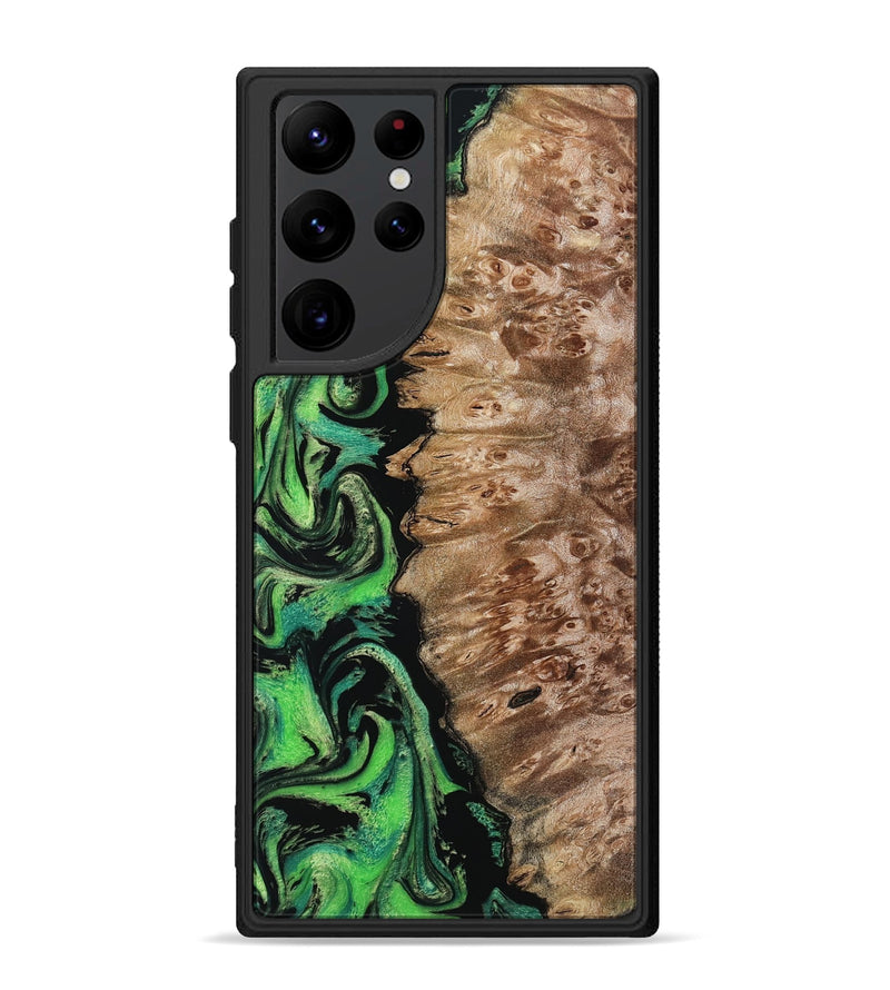 Galaxy S22 Ultra Wood Phone Case - Anton (Green, 799932)
