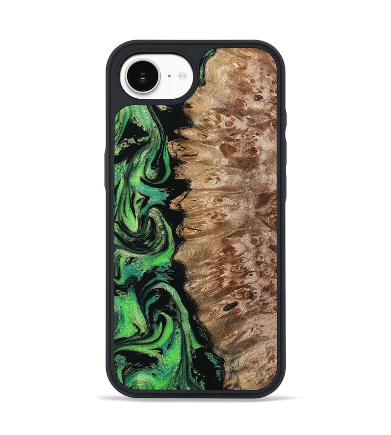 iPhone 16e Wood Phone Case - Anton (Green, 799932)