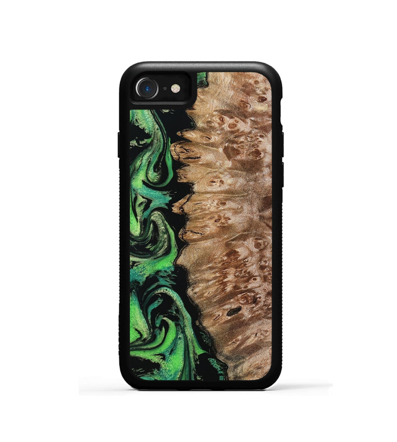 iPhone SE Wood Phone Case - Anton (Green, 799932)