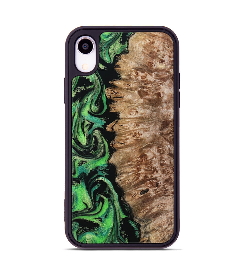 iPhone Xr Wood Phone Case - Anton (Green, 799932)