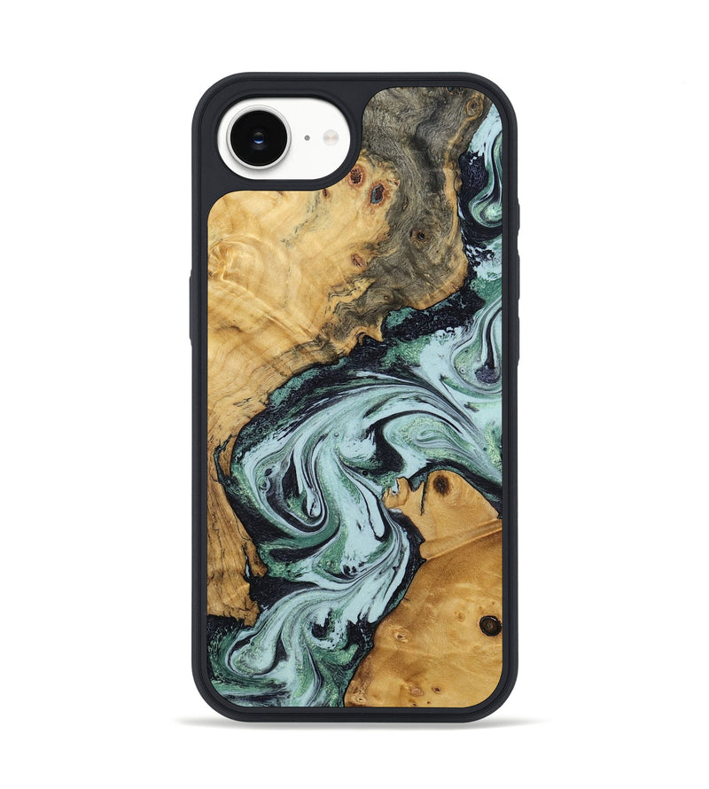 iPhone 16e Wood Phone Case - Zoey (Green, 799933)
