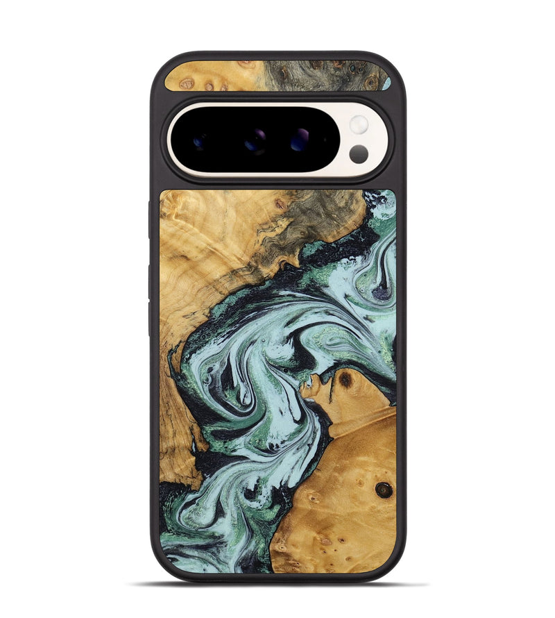 Pixel 9 Pro Wood Phone Case - Zoey (Green, 799933)
