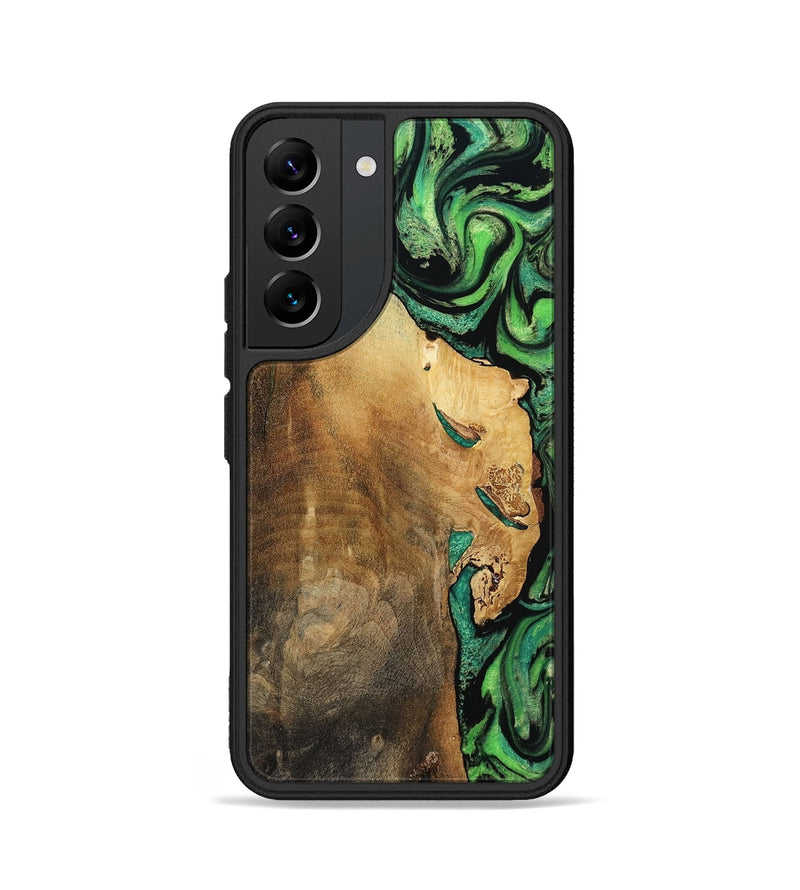 Galaxy S22 Wood Phone Case - Latrice (Green, 799934)