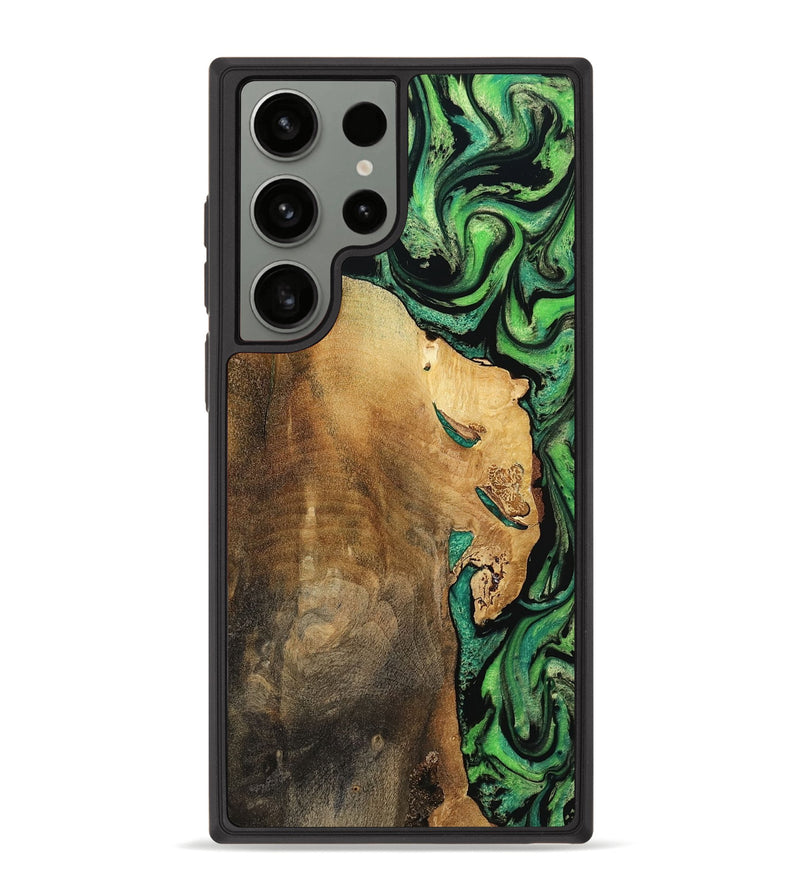 Galaxy S23 Ultra Wood Phone Case - Latrice (Green, 799934)