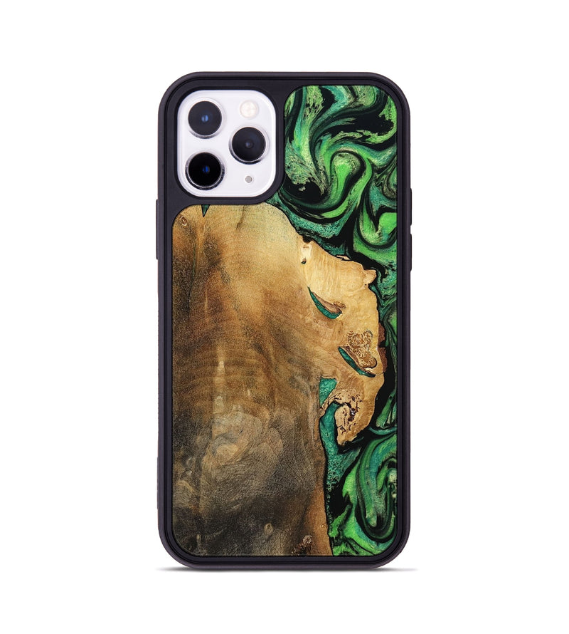 iPhone 11 Pro Wood Phone Case - Latrice (Green, 799934)