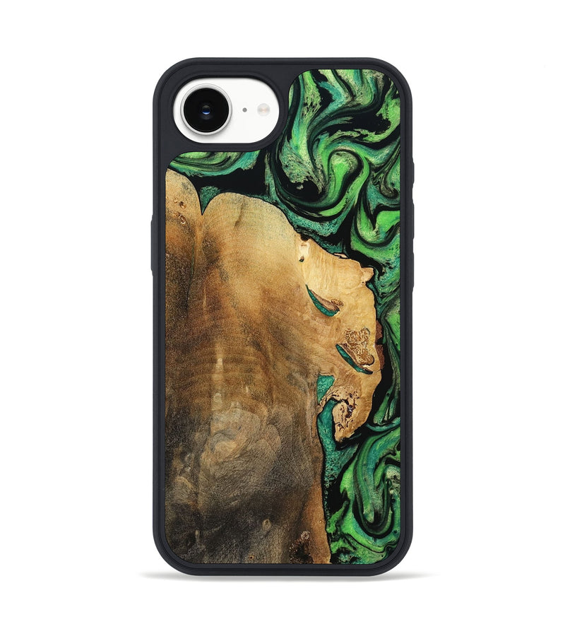 iPhone 16e Wood Phone Case - Latrice (Green, 799934)