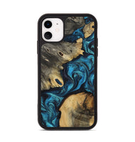 iPhone 11 Wood Phone Case - Abril (Blue, 799935)