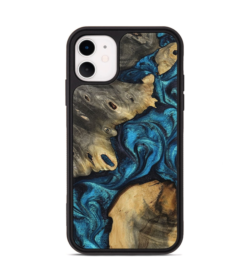 iPhone 11 Wood Phone Case - Abril (Blue, 799935)