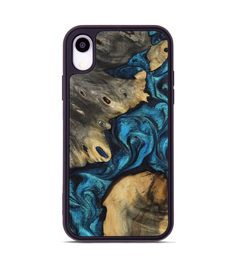 iPhone Xr Wood Phone Case - Abril (Blue, 799935)