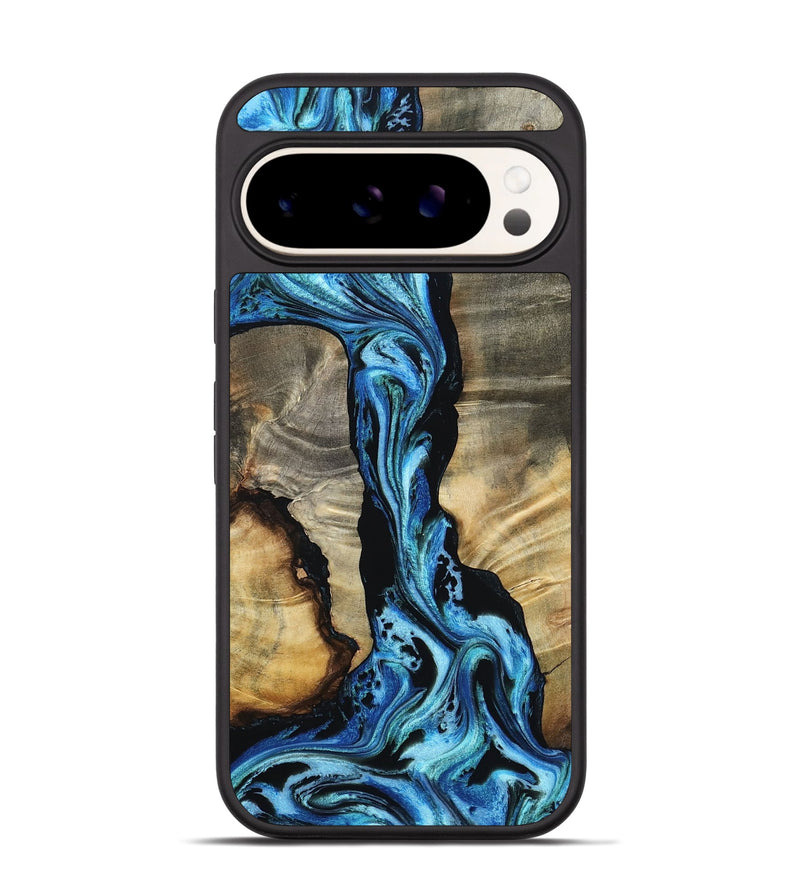 Pixel 9 Pro Wood Phone Case - Atlas (Blue, 799936)