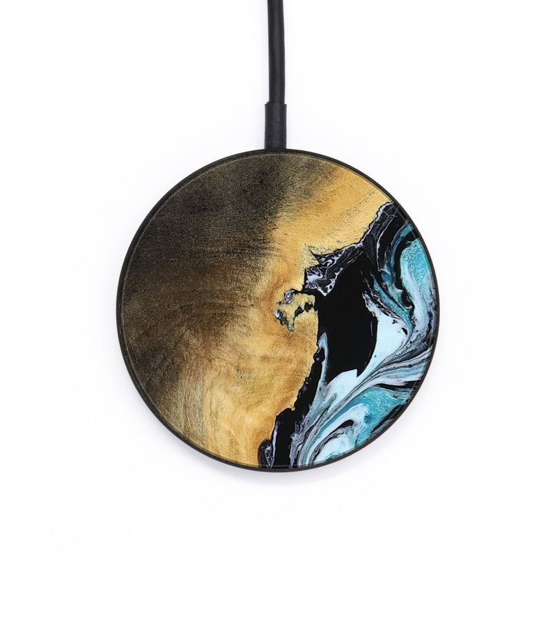Circle Wood Wireless Charger - Manila (Blue, 799937)