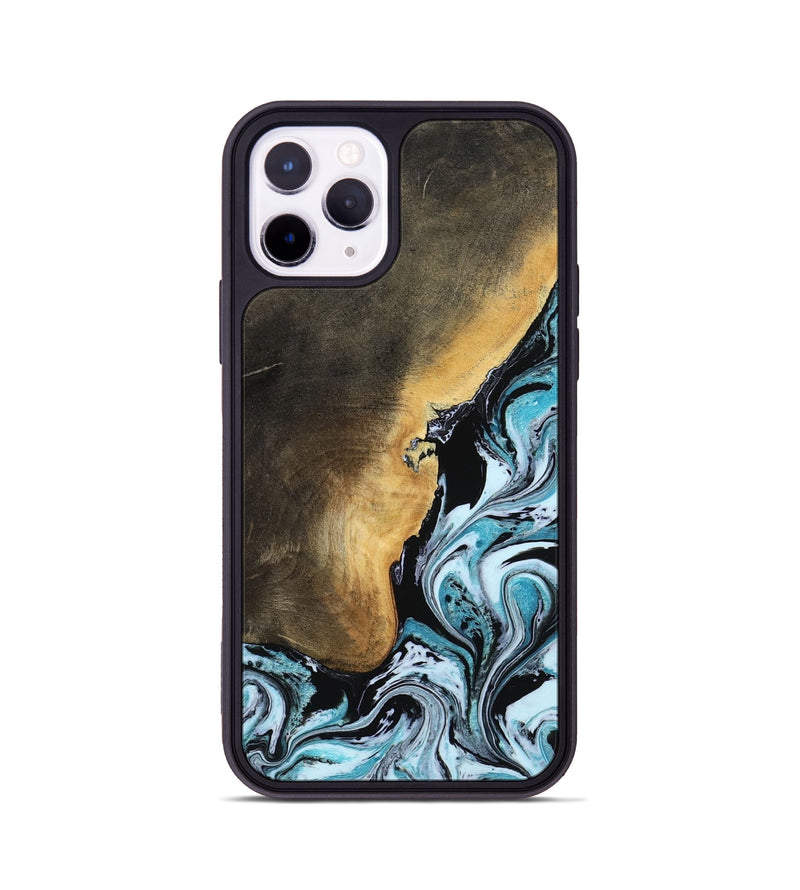 iPhone 11 Pro Wood Phone Case - Manila (Blue, 799937)