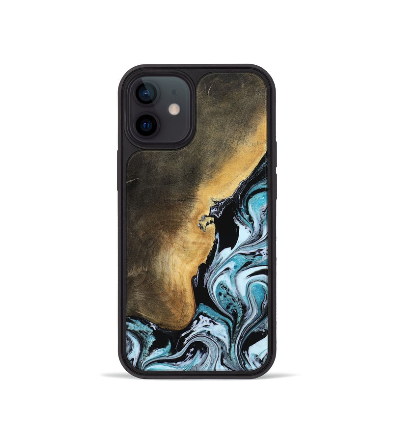 iPhone 12 mini Wood Phone Case - Manila (Blue, 799937)