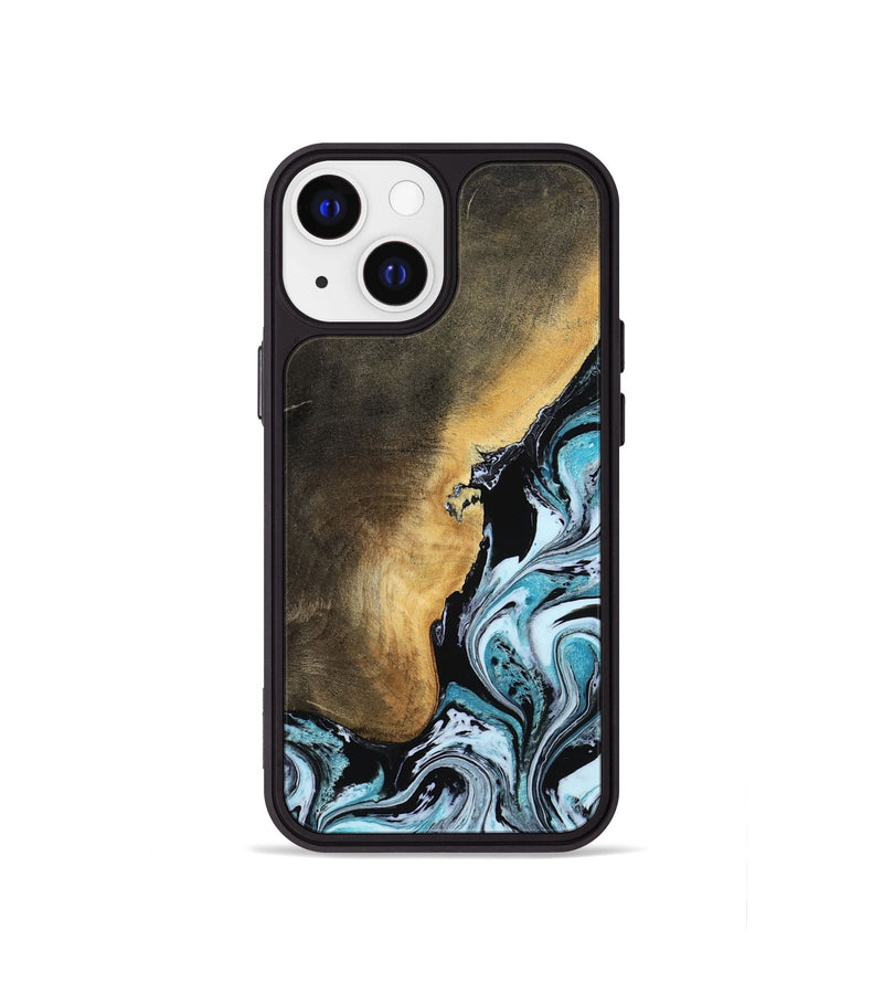 iPhone 13 mini Wood Phone Case - Manila (Blue, 799937)