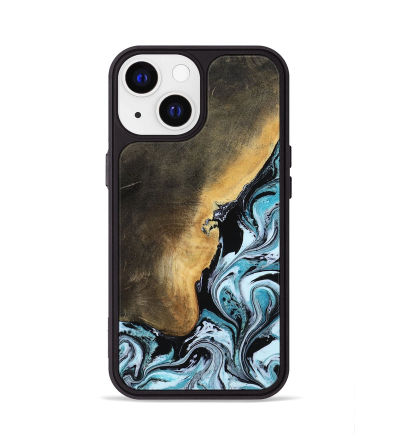 iPhone 13 Wood Phone Case - Manila (Blue, 799937)