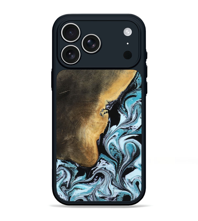 iPhone 17 Pro Max Wood Phone Case - Manila (Blue, 799937)