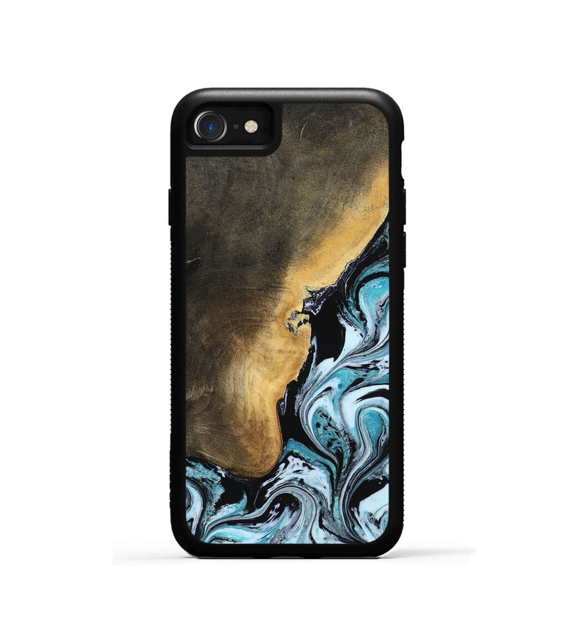 iPhone SE Wood Phone Case - Manila (Blue, 799937)
