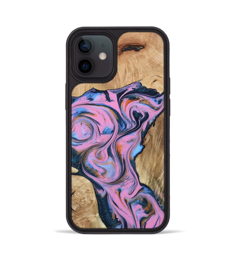 iPhone 12 Wood Phone Case - Colin (Blue, 799938)