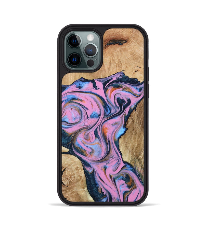 iPhone 12 Pro Wood Phone Case - Colin (Blue, 799938)