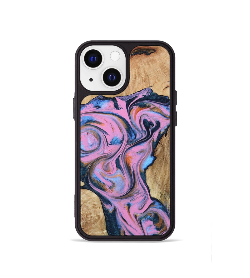 iPhone 13 mini Wood Phone Case - Colin (Blue, 799938)