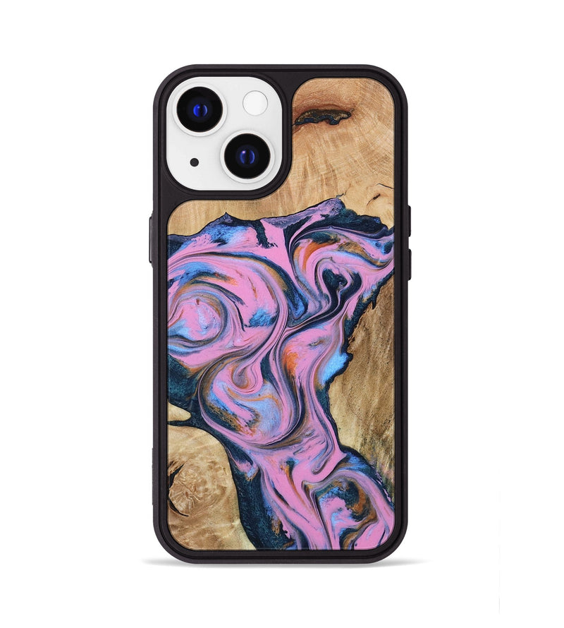 iPhone 13 Wood Phone Case - Colin (Blue, 799938)