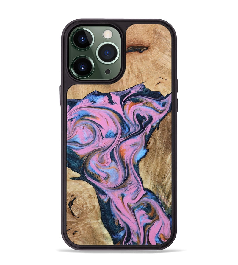 iPhone 13 Pro Max Wood Phone Case - Colin (Blue, 799938)