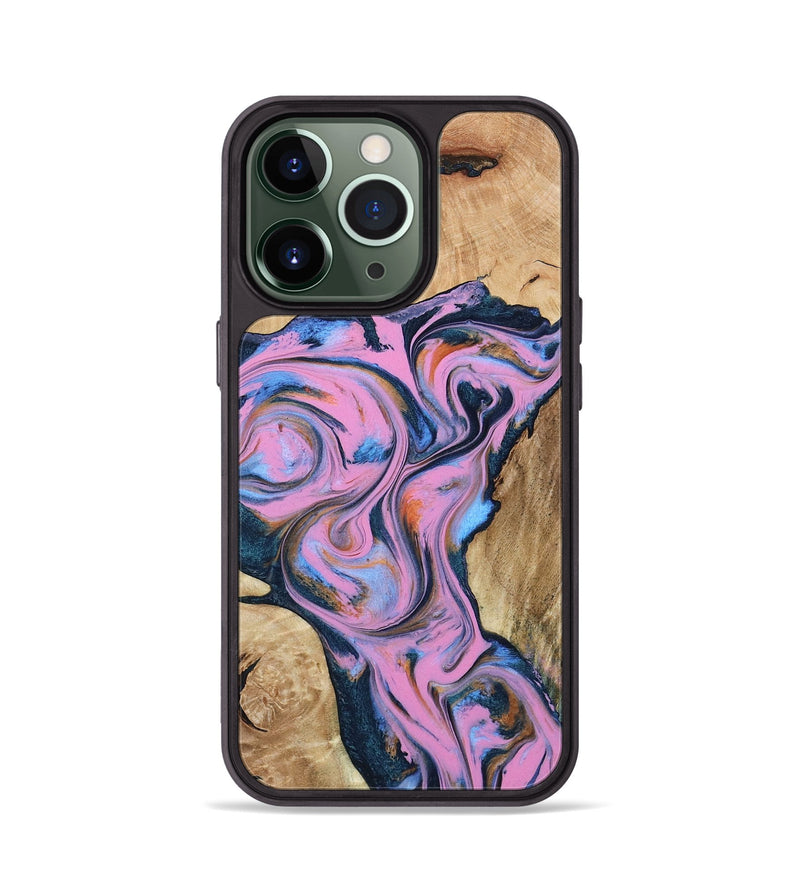 iPhone 13 Pro Wood Phone Case - Colin (Blue, 799938)