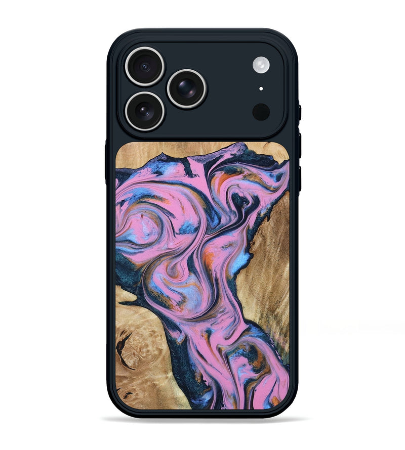 iPhone 17 Pro Max Wood Phone Case - Colin (Blue, 799938)