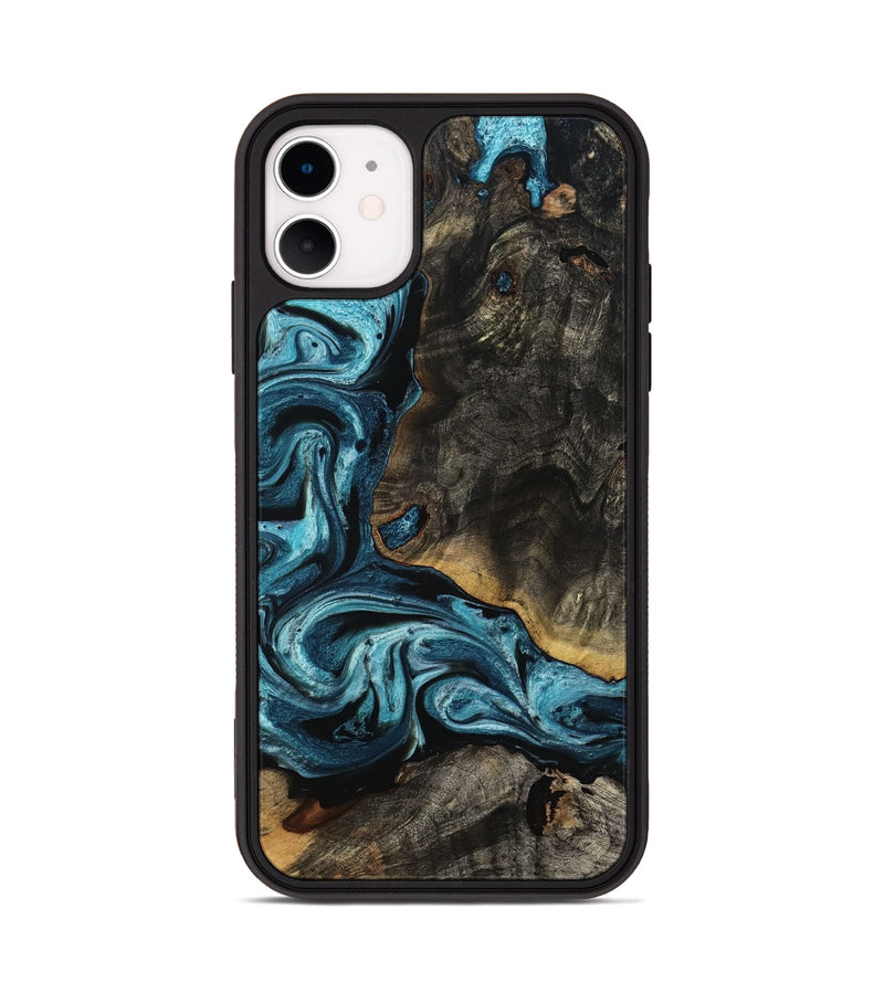 iPhone 11 Wood Phone Case - Monroe (Blue, 799940)