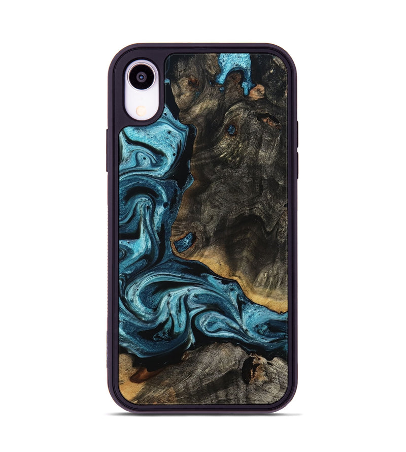 iPhone Xr Wood Phone Case - Monroe (Blue, 799940)