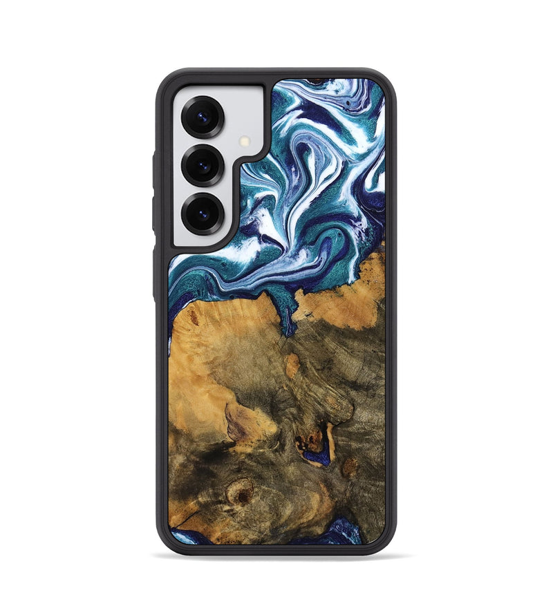 Galaxy S25 Wood Phone Case - Jeffrey (Blue, 799941)
