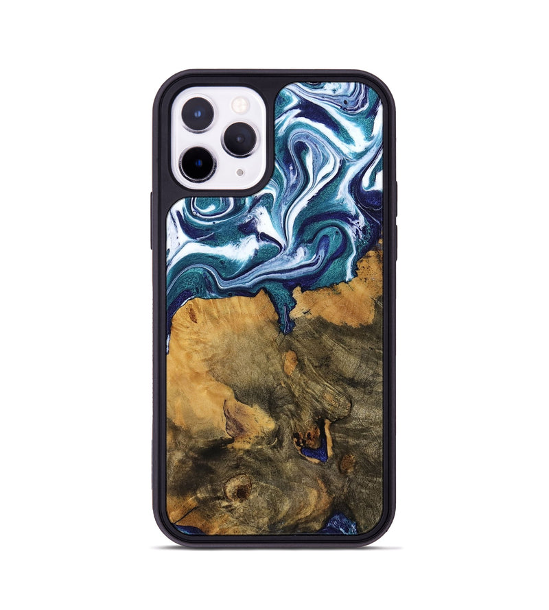 iPhone 11 Pro Wood Phone Case - Jeffrey (Blue, 799941)