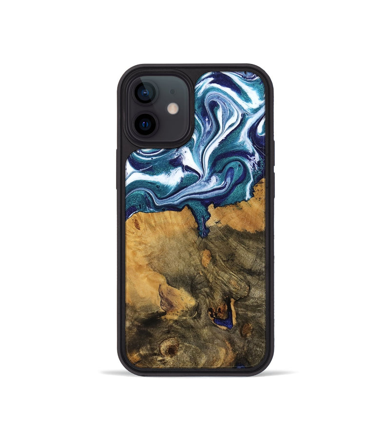 iPhone 12 mini Wood Phone Case - Jeffrey (Blue, 799941)