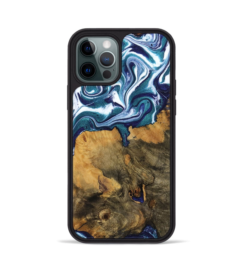 iPhone 12 Pro Wood Phone Case - Jeffrey (Blue, 799941)