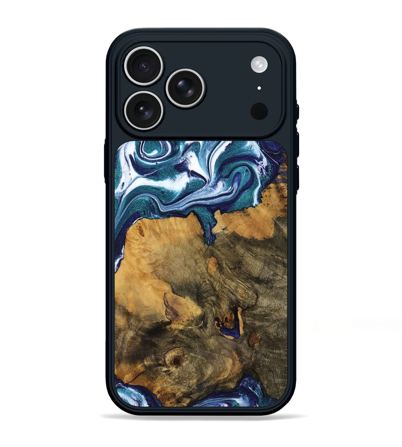 iPhone 17 Pro Max Wood Phone Case - Jeffrey (Blue, 799941)