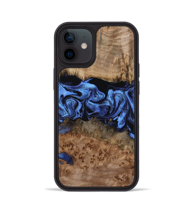 iPhone 12 Wood Phone Case - Berkley (Blue, 799942)